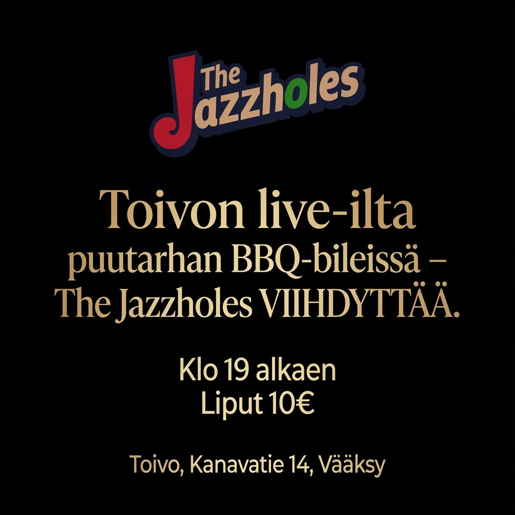 The Jazzholes – Toivon talo, Vääksy 18.7.